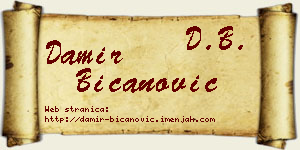 Damir Bicanović vizit kartica